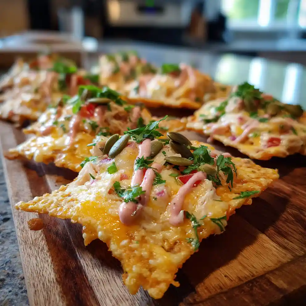 Smoked Turkey & Cream Cheese Stuffed Doritos with Chipotle Lime Drizzle