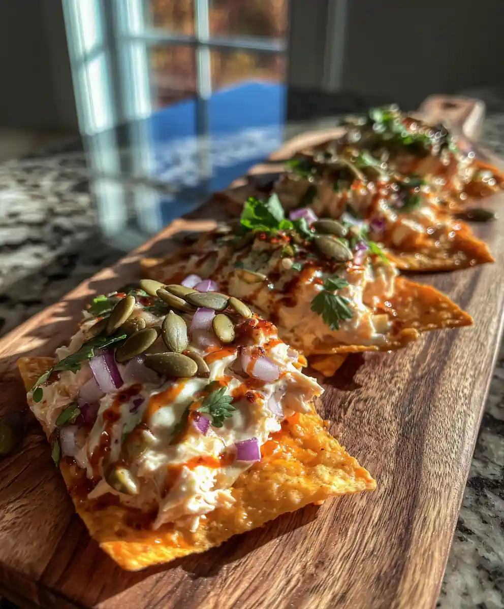 Smoked Turkey & Cream Cheese Stuffed Doritos with Chipotle Lime Drizzle