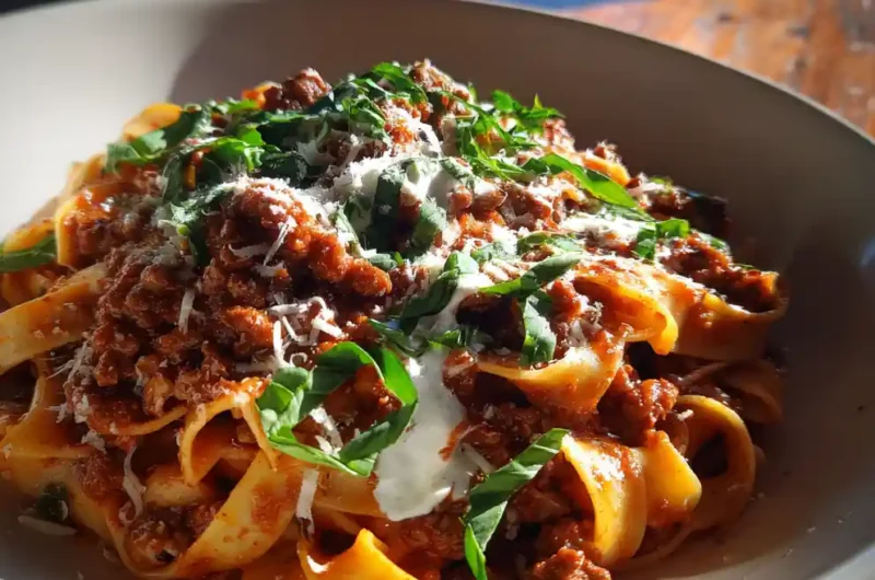 Smoky Beef Bolognese With Silky Basil Cream Swirl 1767846608.714991