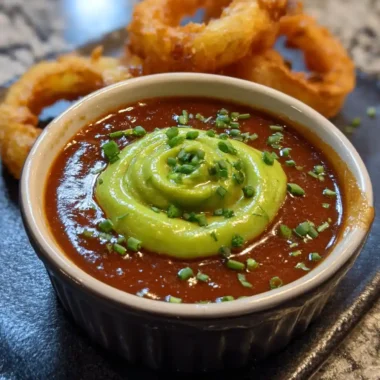 Smoky Chipotle Blooming Onion Sauce With Avocado Cream Swirl 1767813860.9775124