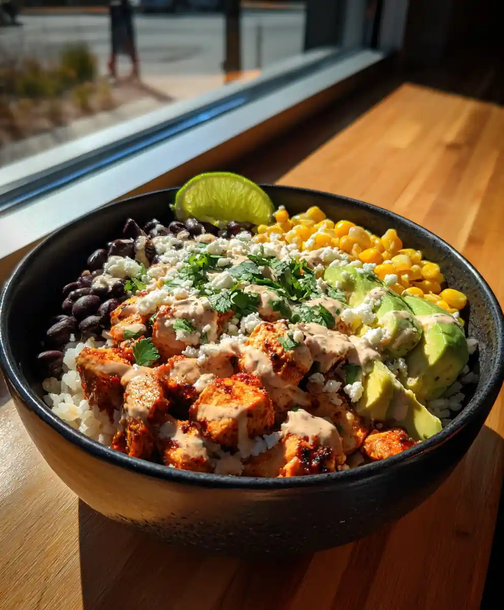 Smoky Chipotle Lime Crema Burrito Bowl