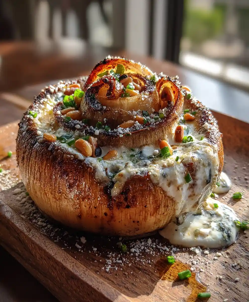 Smoky Paprika Swirl Stuffed Mushroom Dip