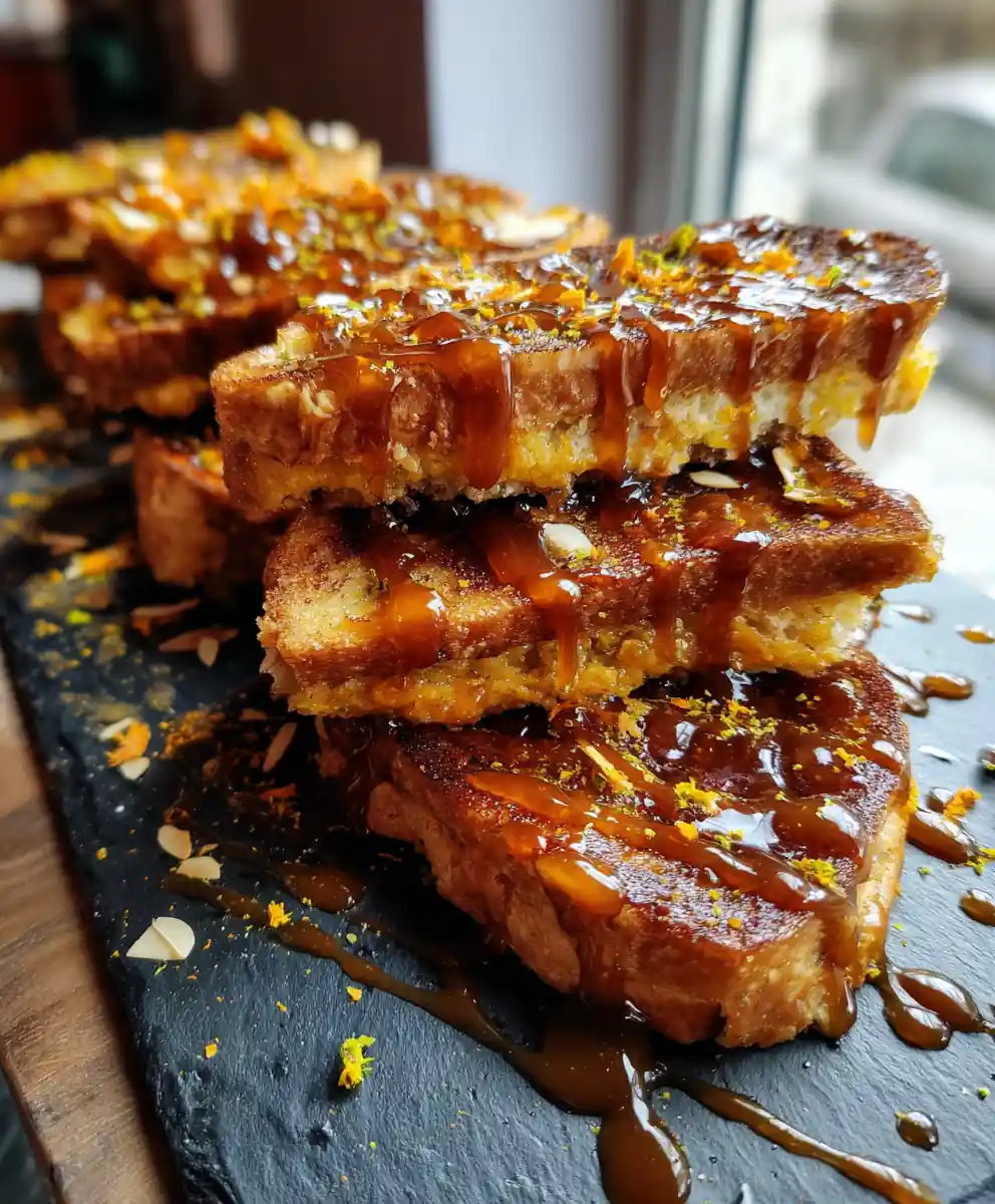 Spiced Orange Cardamom Christmas Jam with Caramel Ribbon