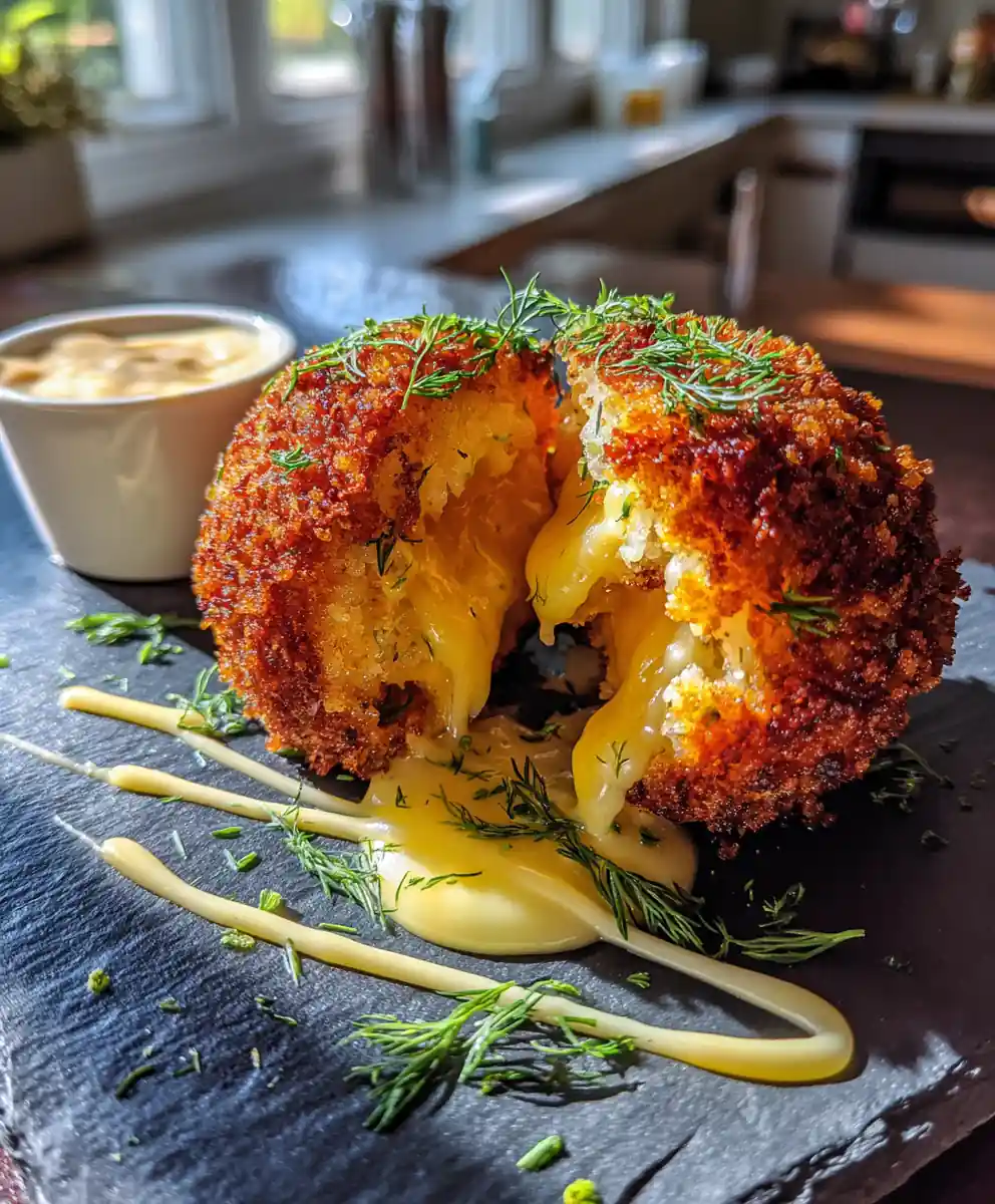 Spicy Thousand Island Reuben Balls with Smoked Paprika Glaze
