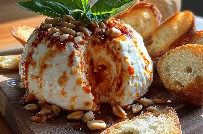 Sun Dried Tomato Swirled Bruschetta Cheese Ball 1767806959.118256