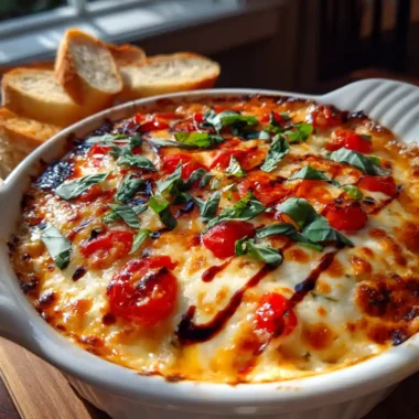 Three Cheese Tomato Bruschetta Dip With Roasted Red Pepper Swirl 1767821369.4740531