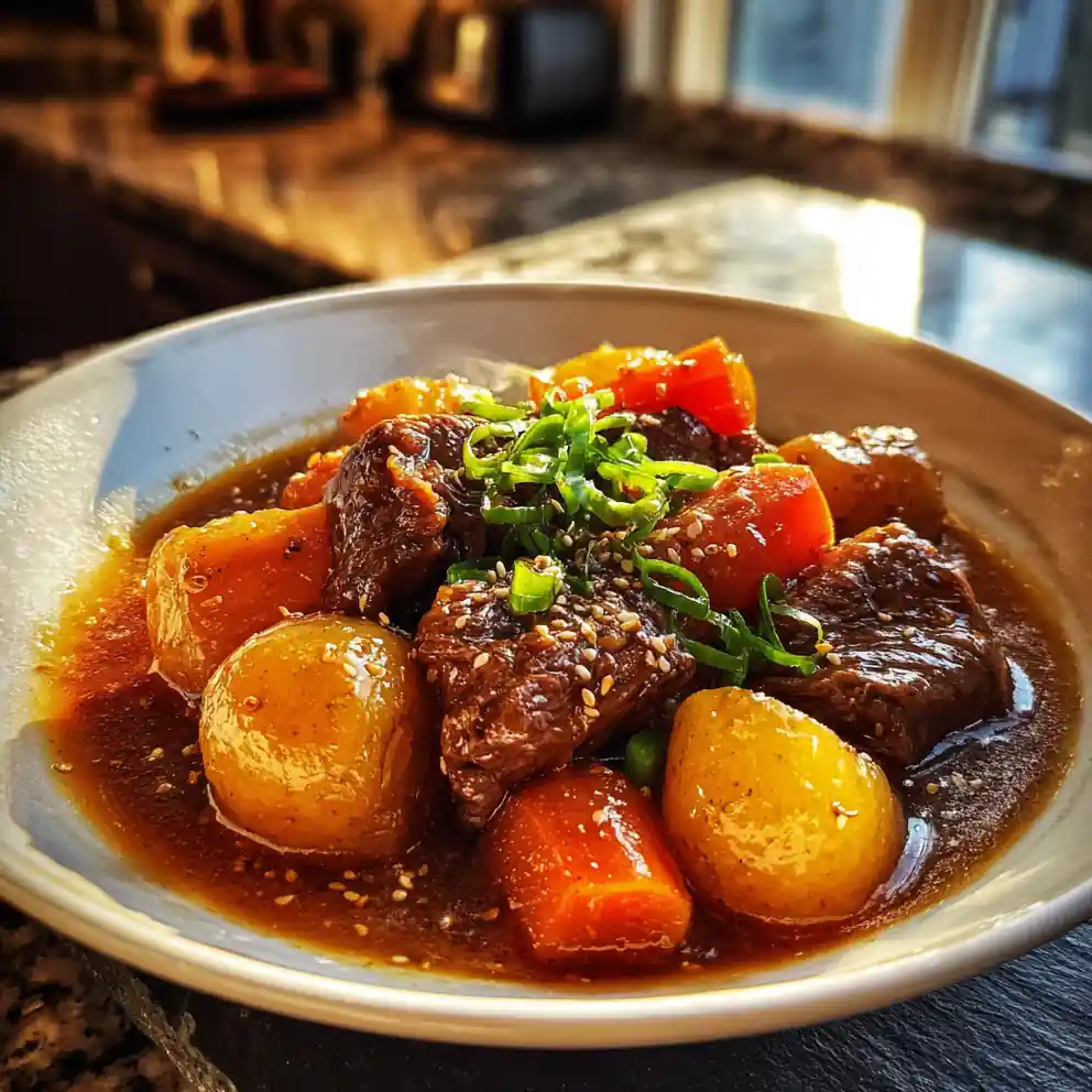 Umami Miso Brown Butter Beef Stew