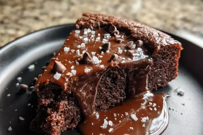 Velvety Chocolate Dump Cake With Espresso Ganache Swirl 1767810462.9038448