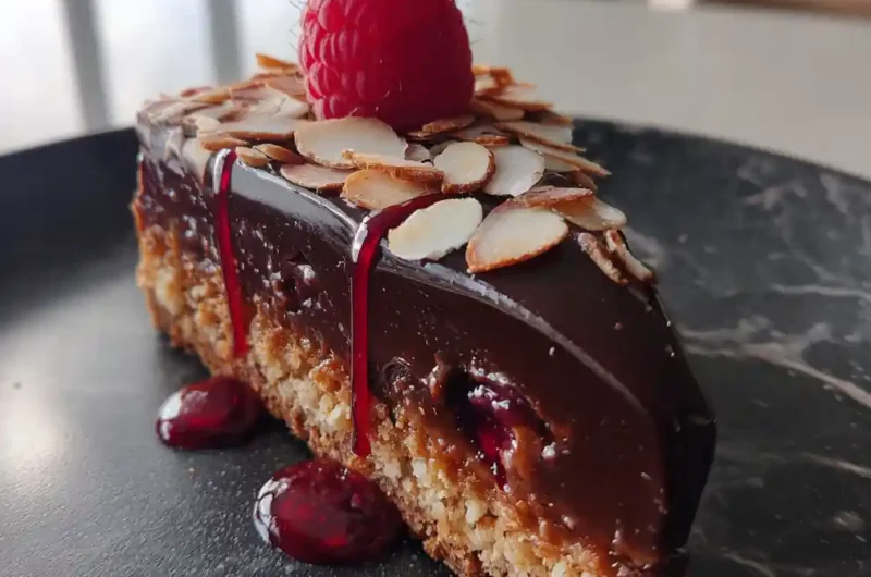 7 Layer Bars With Raspberry Drizzle And Almond Crunch 1772043217.5387385