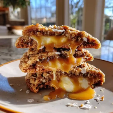 Brown Butter Toffee Cookies With Salted Caramel Center And Almond Crumble 1772109895.2110865