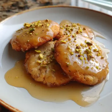 Carmelitas With Honey Cardamom Glaze And Pistachio Crumble 1772082548.5323749