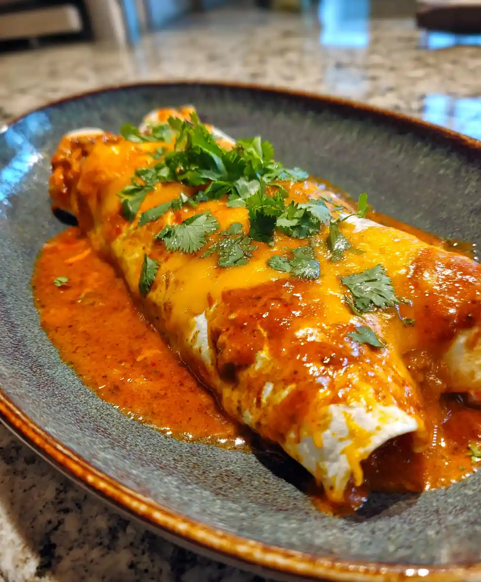 Chipotle Cheese Swirl Enchiladas With Beef Sausage Gravy