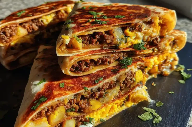 Crispy Breakfast Crunchwrap With Cilantro Lime Crema 1772078083.3473334