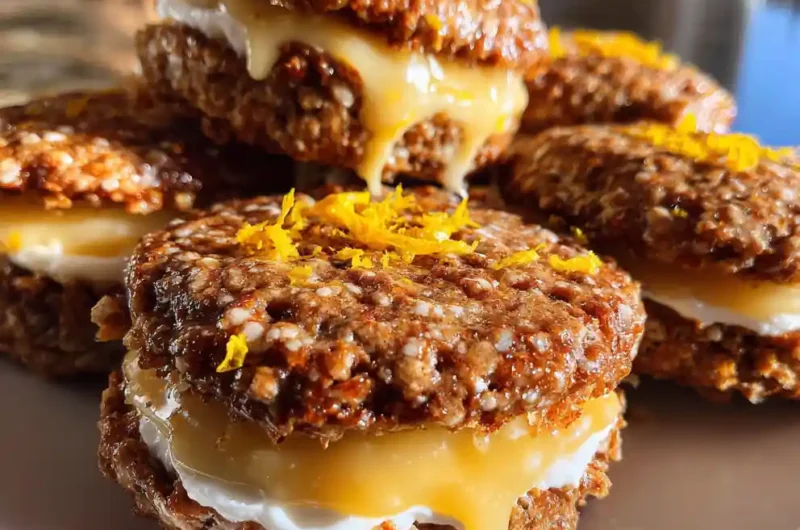 Gingerbread Oatmeal Cream Pies With Cardamom Orange Drizzle 1772096606.9851928