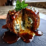 Gorgonzola Stuffed Italian Meatballs With Balsamic Pomegranate Glaze 1772004705.9055262