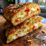 Italian Herb And Cheese Bread With Roasted Red Pepper Swirl 1772095185.5298724