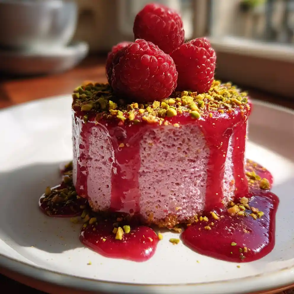 Italian Love Cake With Rose Kissed Raspberry Glaze