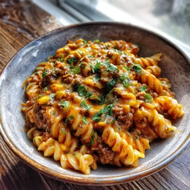 One Pot Cheesy Taco Pasta With Chipotle Cream Swirl 1772013103.676238