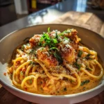 One Pot Garlic Parmesan Chicken Pasta With Roasted Red Pepper Cream 1772046809.4206944