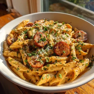 One Pot Smoked Chicken Sausage Pasta With Chipotle Cream 1772020957.5047169
