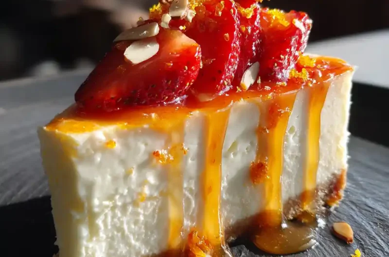 Orange Zest Chocolate Swirled Strawberry Cheesecake 1772028964.315126