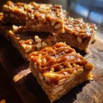 Peanut Butter Rice Krispie Bars With Sea Salted Caramel Swirl 1772022496.8060853