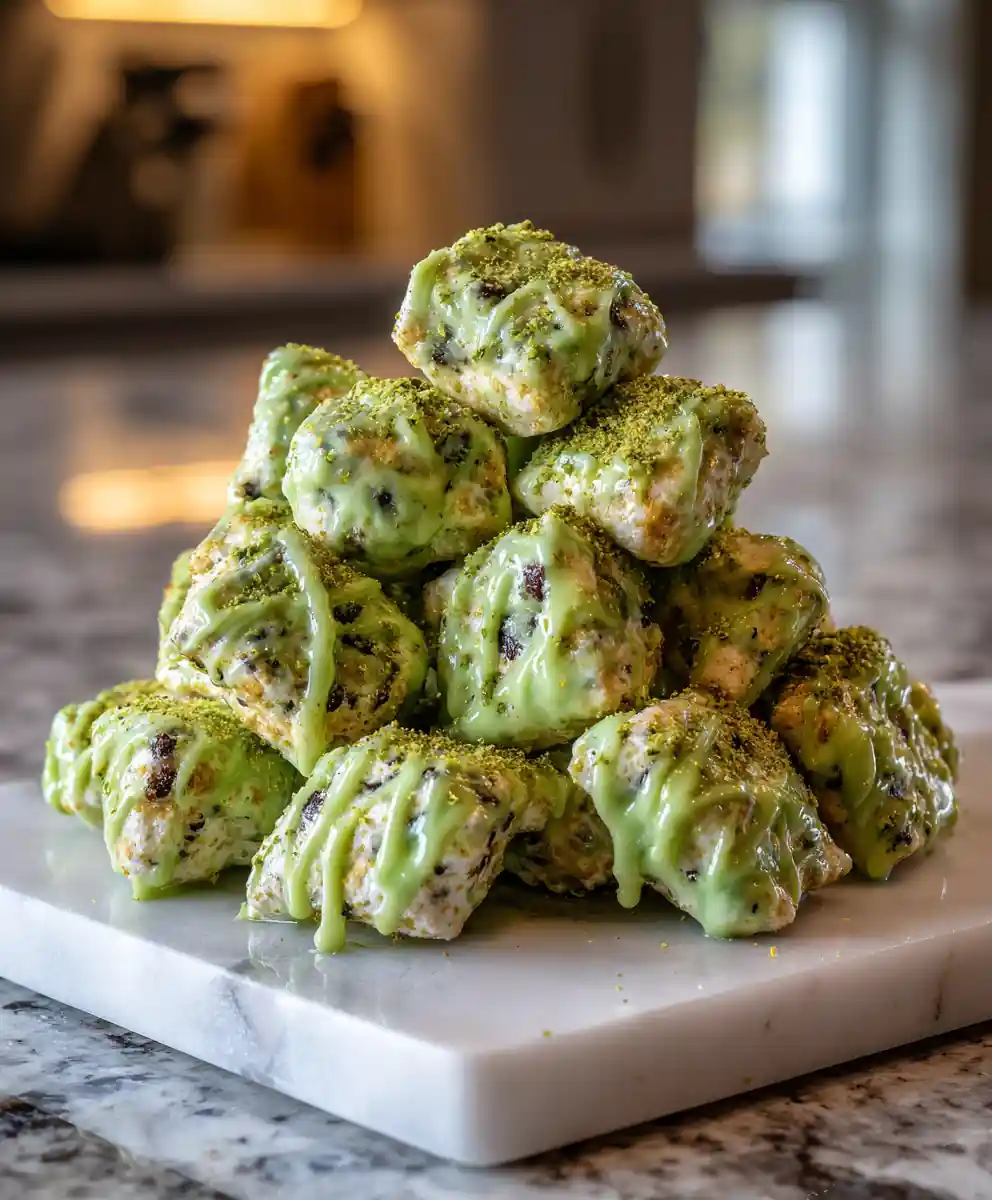 Rainbow Marshmallow Puppy Chow With Matcha White Chocolate Swirl