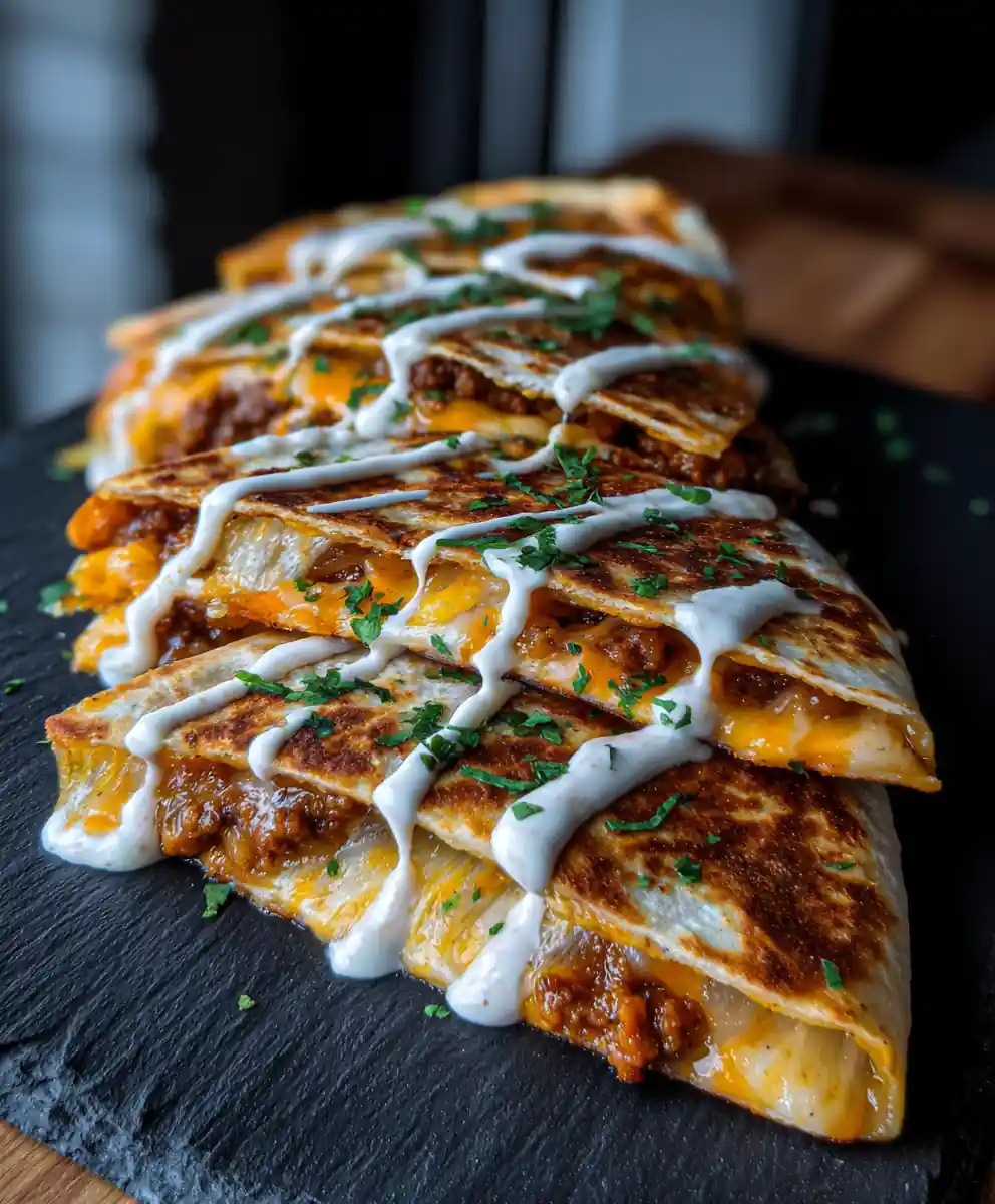 Smashburger Quesadillas With Chipotle Lime Crema