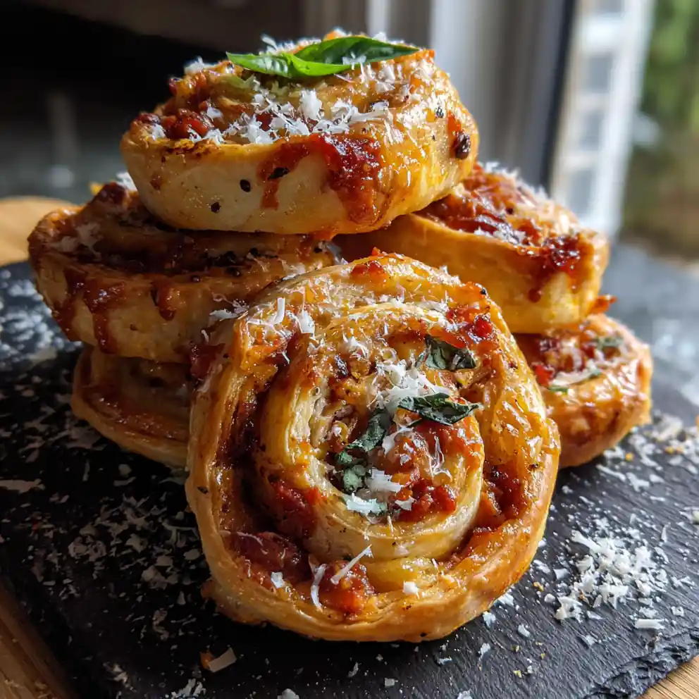 Smoked Turkey And Cheese Pinwheels With Sun Dried Tomato Pesto Swirl