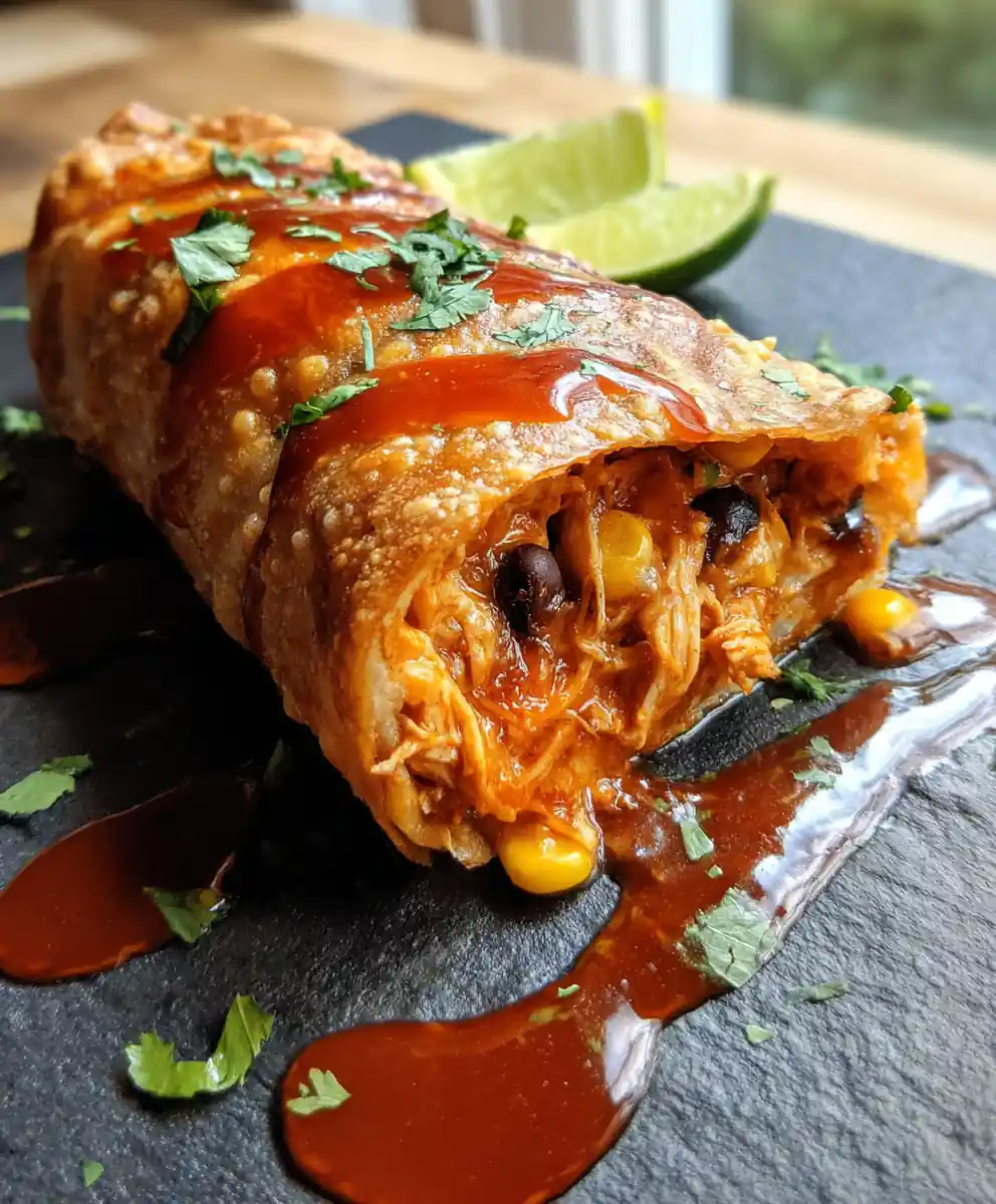 Southwest Eggrolls With Chipotle Cream Cheese Center