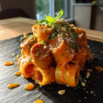 Spicy Italian Style Chicken Sausage Pasta With Roasted Red Pepper Cream 1772016775.6722186