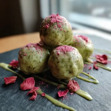 Strawberry Cheesecake Truffles With Matcha White Chocolate Coating 1772101080.3571858