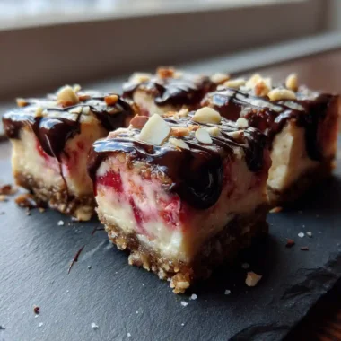 Strawberry Crunch Cheesecake Bites With Chocolate Almond Glaze 1772035605.0943286