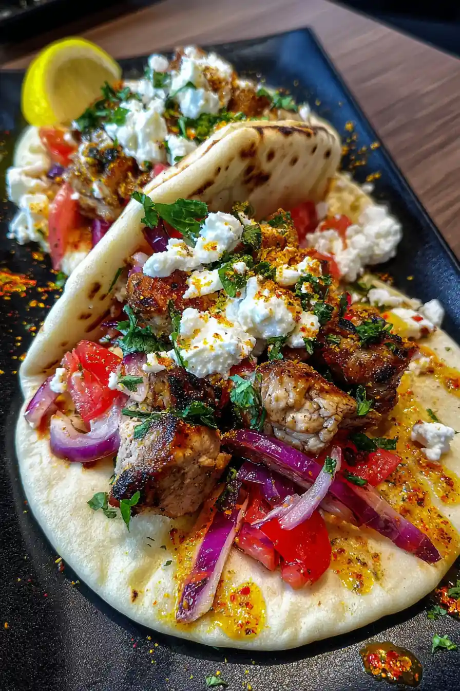 Authentic Greek Chicken Gyro Souvlaki – Easy Dinner