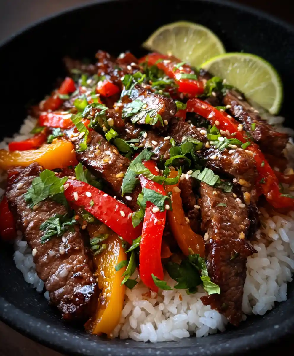 Beef And Pepper Rice Bowl An Organized Chaos