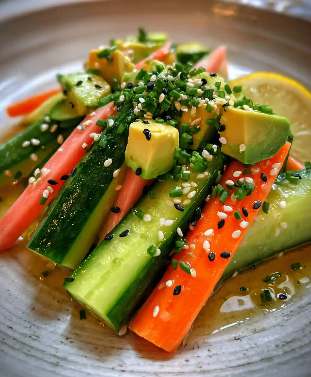 California Roll Cucumber Salad – Refreshing No Cook Delight