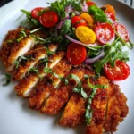 Crispy Chicken Milanese With Tomato Arugula Salad 1772962339.259959