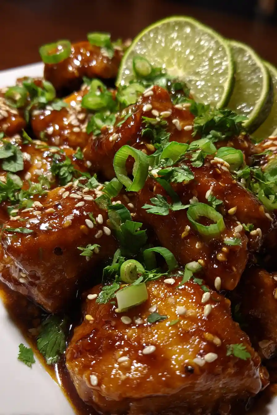 Crockpot Bourbon Style Chicken