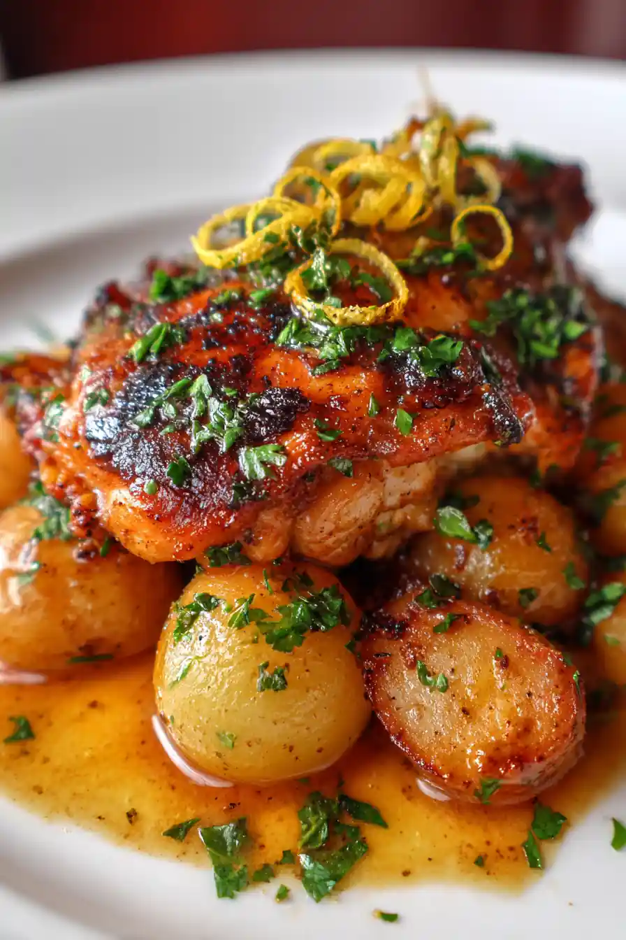 Crockpot Garlic Parmesan Chicken With Baby Potatoes