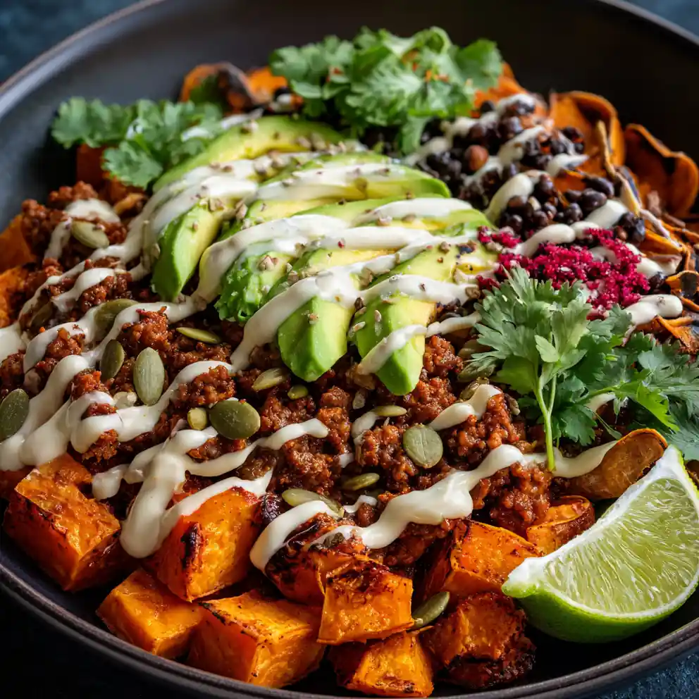 Easy Ground Beef Sweet Potato Bowl