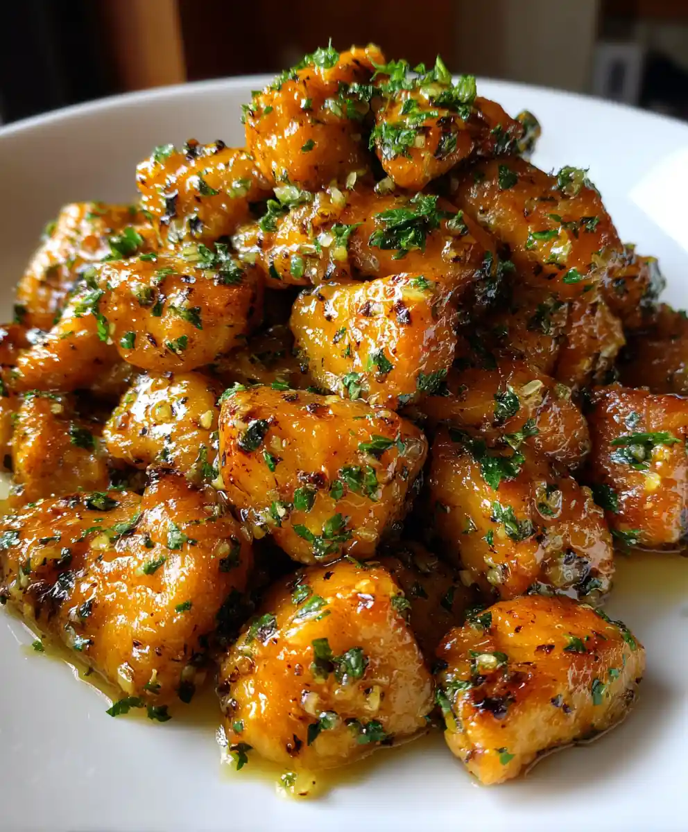 Easy 15 Minute Garlic Butter Chicken Bites