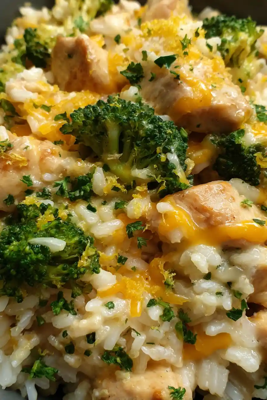 Easy Crockpot Cheesy Chicken Broccoli Rice