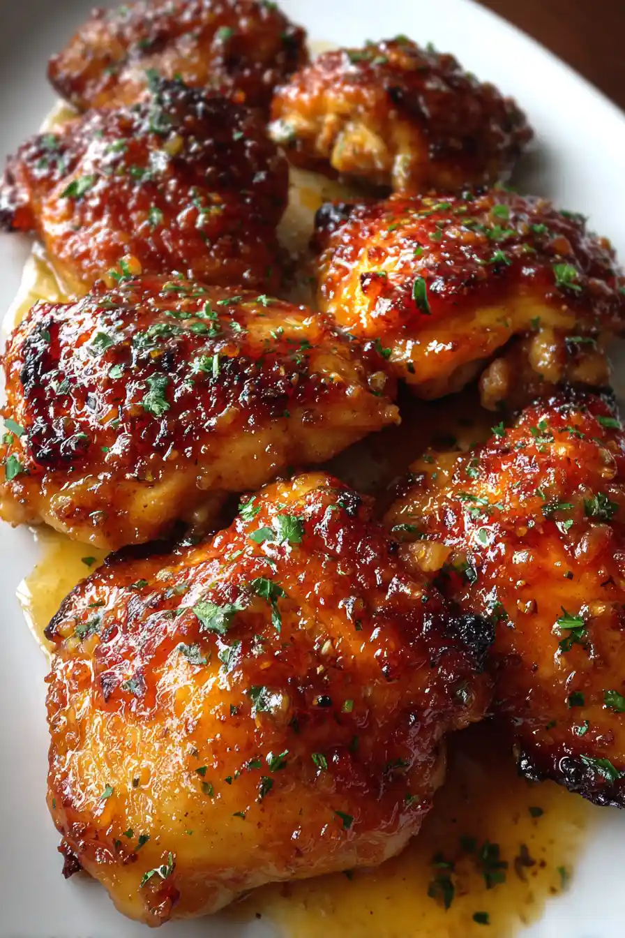 Easy Crockpot Honey Mustard Chicken Thighs