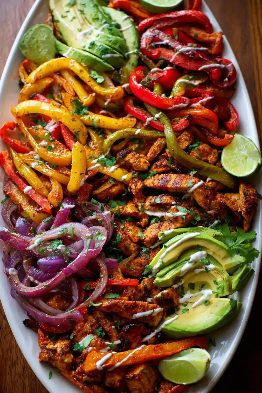 Easy Sheet Pan Chicken Fajitas With Poblano Twist