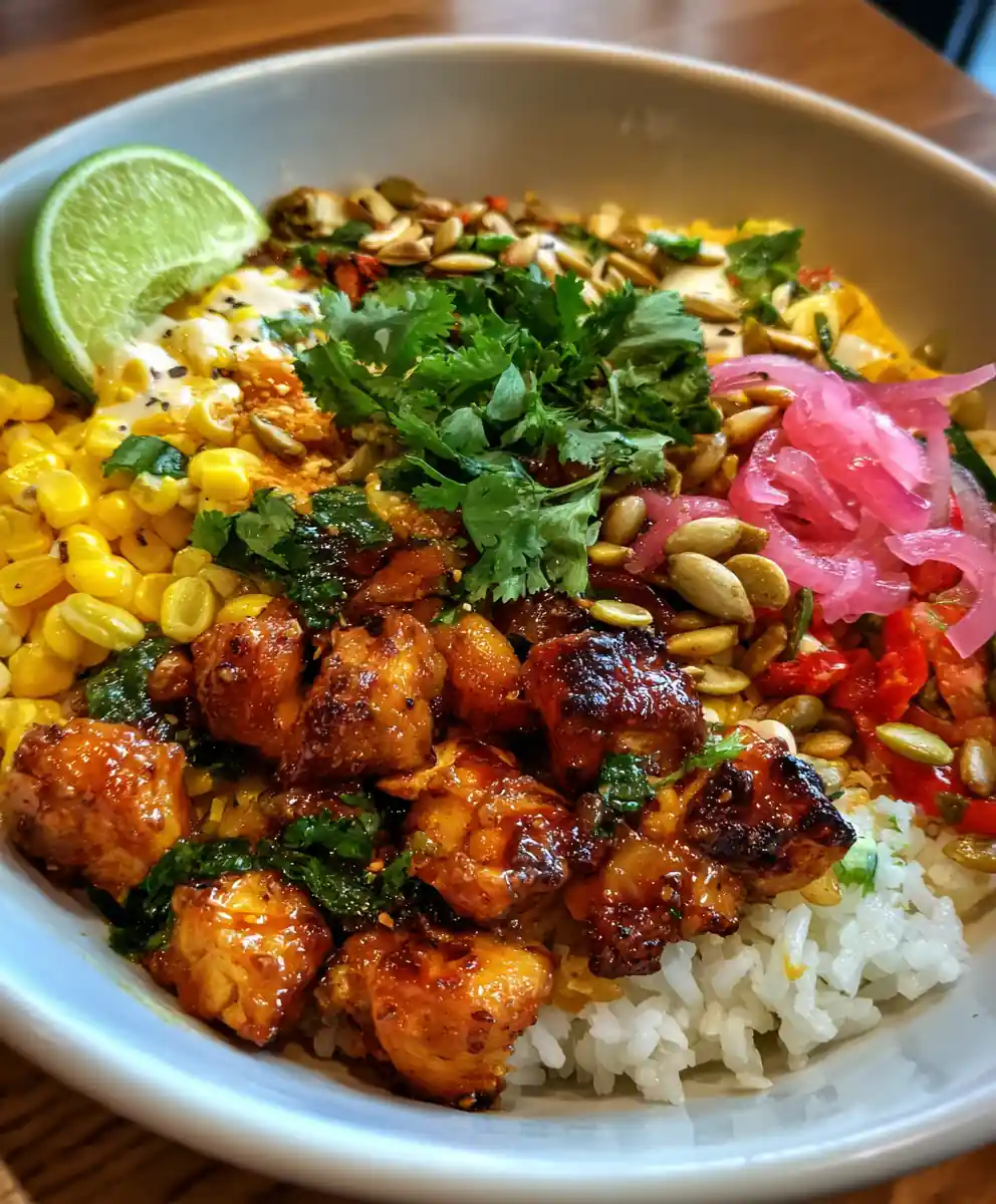 Easy Street Corn Chicken Rice Bowl