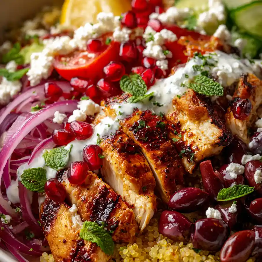 Greek Chicken Gyro Bowl