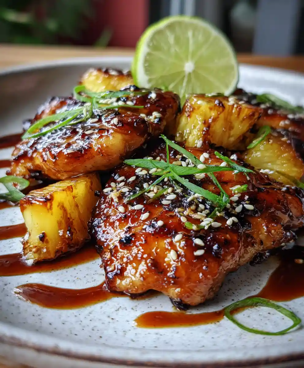 Hawaiian Teriyaki Chicken With Pineapple