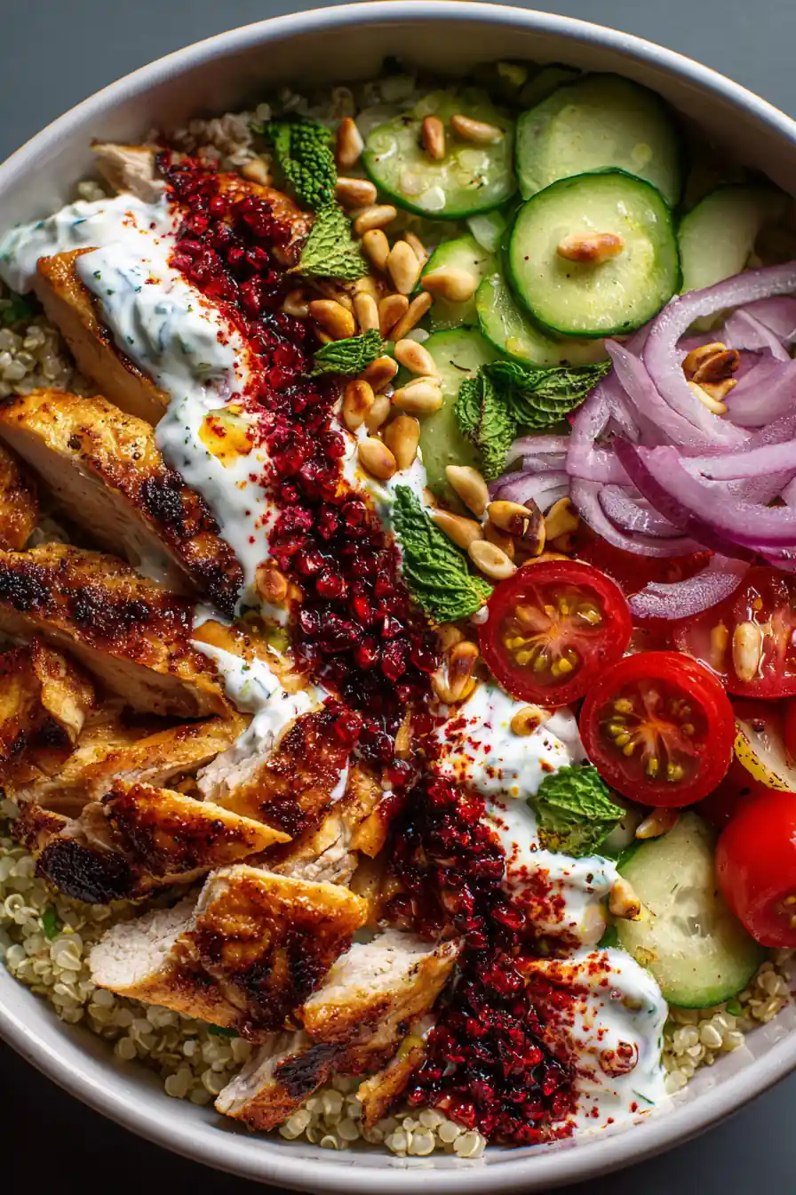 Healthy Chicken Gyro Bowl