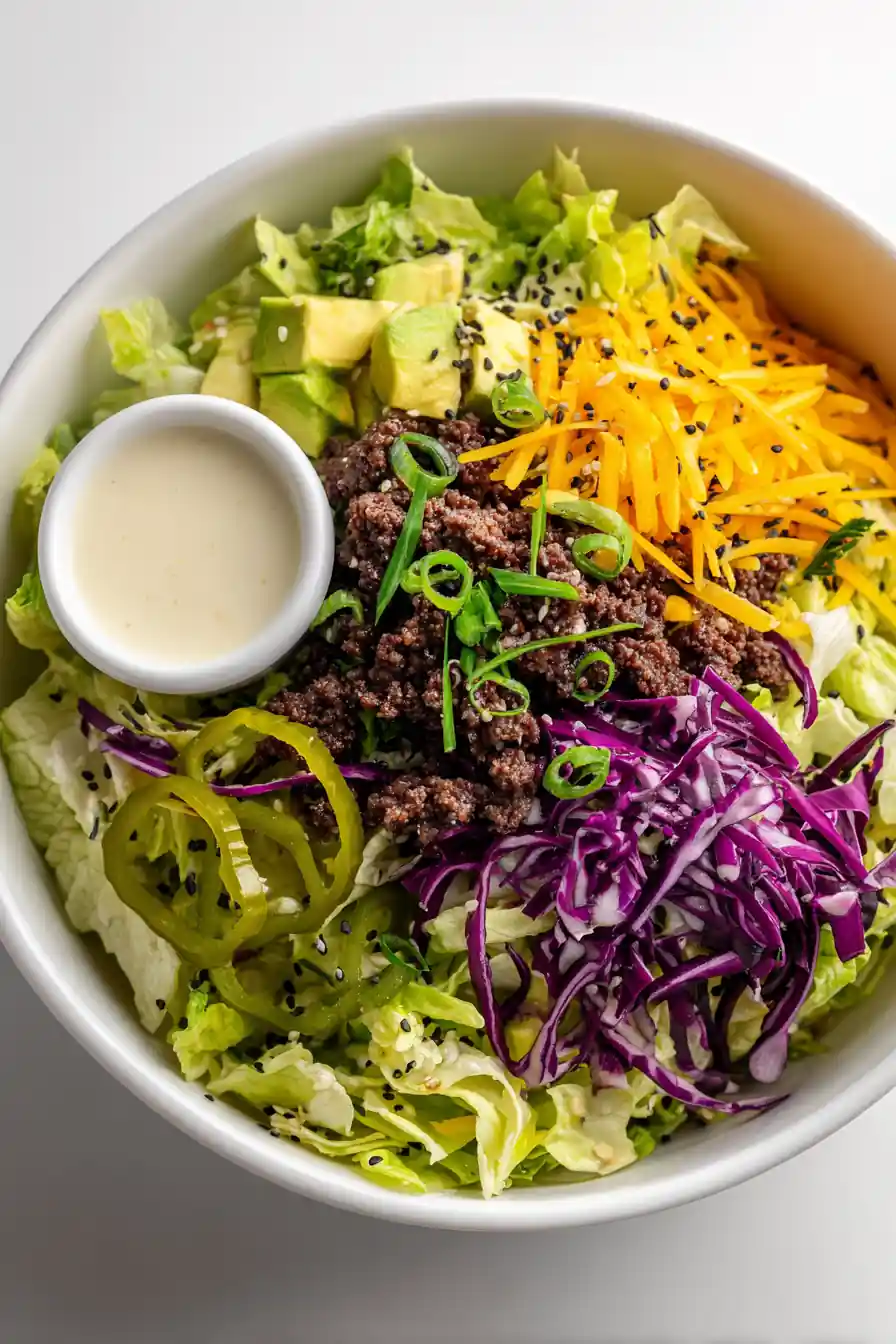 Keto Big Mac Salad Bowl