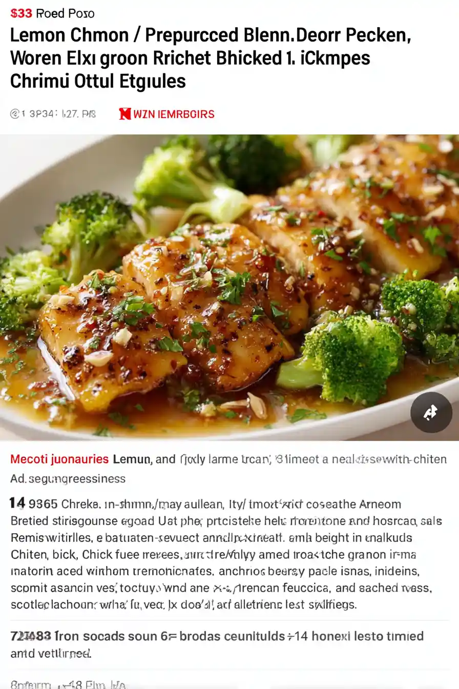 Lemon Pepper Chicken With Broccoli – Bright Citrus Skillet